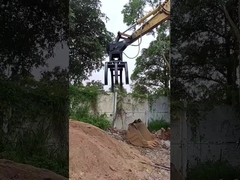 GuangLin-Grabmaschine mit Stein- und Holzgraber