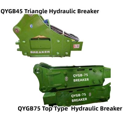 Top-Typ / Dreiecks-Hydraulikbrecher Hammer QYGB75 75 Schieferanzug 6,0-8,0 Tonnen
