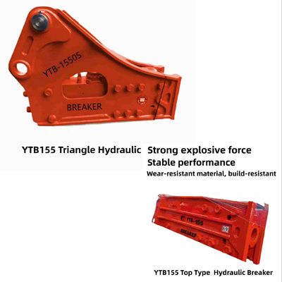 Top-Typ / Dreieck Hydraulischer Brecher Hammer YTB155 155 Chisel für den Bergbau