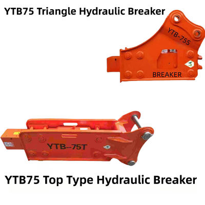 YTB75 Top-Typ / Dreieckshydraulischer Brecher 75 Schiefer für 6-8 Tonnen Bagger